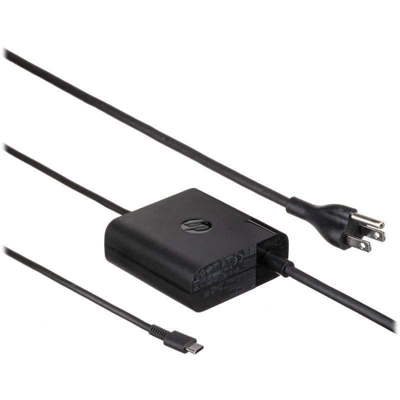 Original HP 65W SFF USB-C AC Power Adapter - HP 65W USB Type C Power Adapter - HP X7W50AA - Image 2