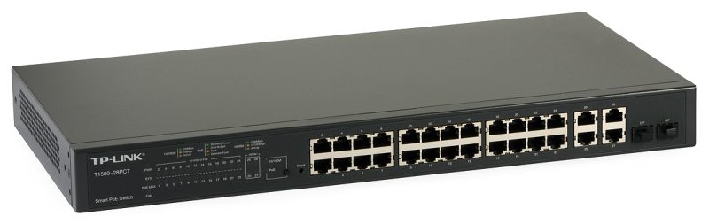 TP-Link T1500-28PCT(TL-SL2428P) Managed POE Switch (24-Port, 24 10/100Mbps RJ45 Ports)